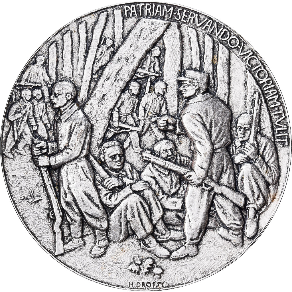 Francia, medaglia, Seconde Guerre Mondiale, Le Maquis, Bronzo argentato, Dropsy