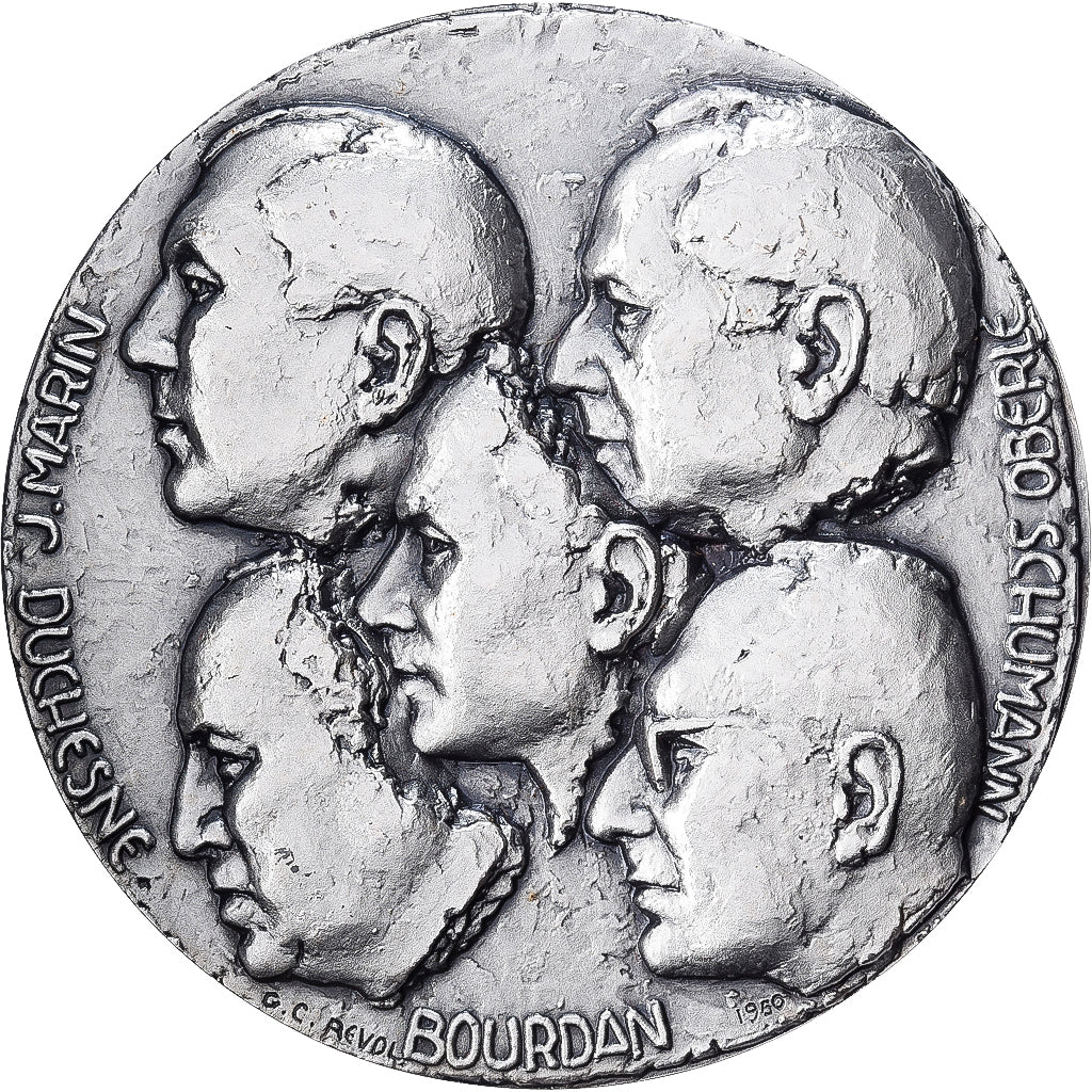 Francia, medaglia, Marin-Duchesne-Bourdan-Schumann-Oberle, Bronzo argentato