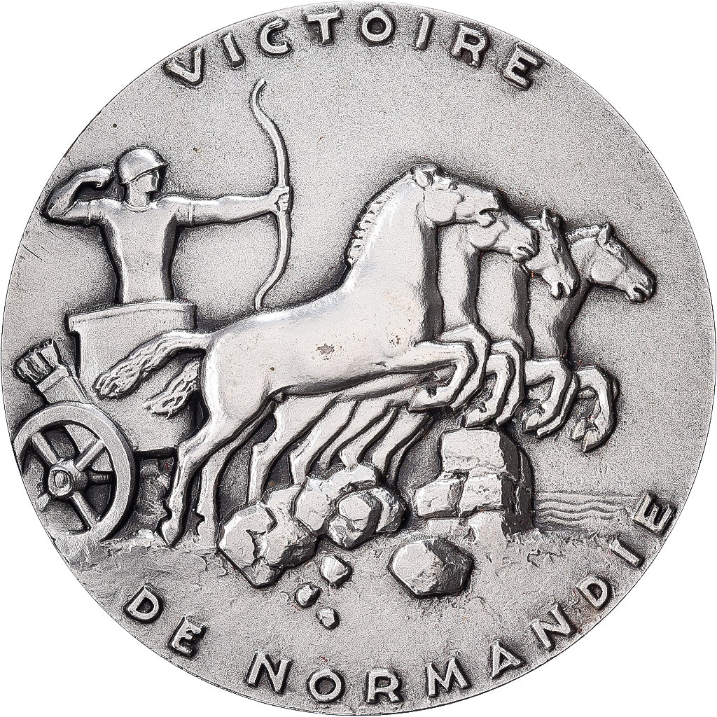 Francia, medalla, Seconde Guerre Mondiale, Victoire de Normandie, Bronce