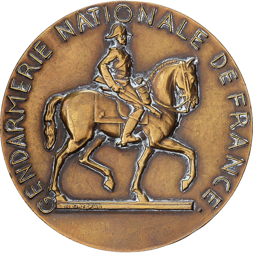 França, medalha, Gendarmerie Nationale de France, Bronze, Rispal, AU(50-53)