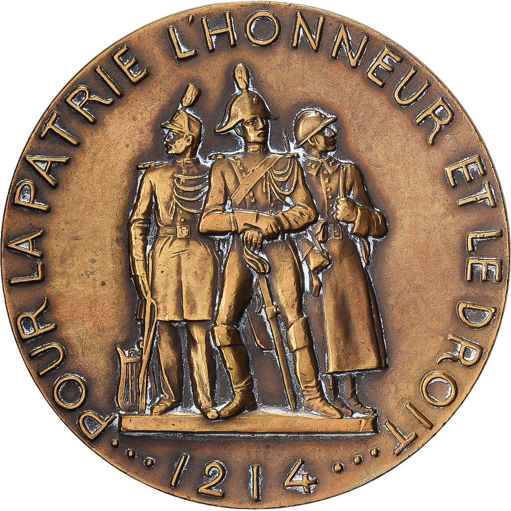 França, medalha, Gendarmerie Nationale de France, Bronze, Rispal, AU(50-53)