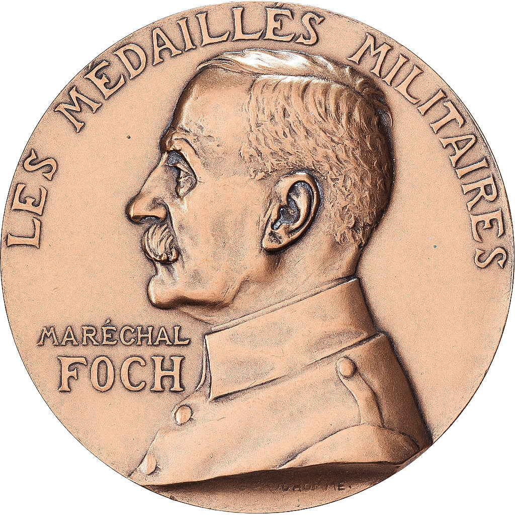 França, medalha, Maréchal Foch, Valeur-Discipline, Bronze, Prud'homme, MS(63)