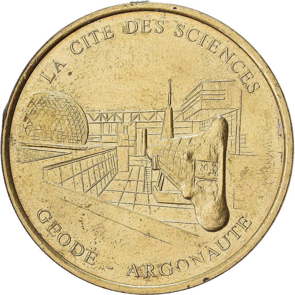 France, Jeton, Cité des Sciences n°1- La Géode-, 1998, Cupro-nickel
