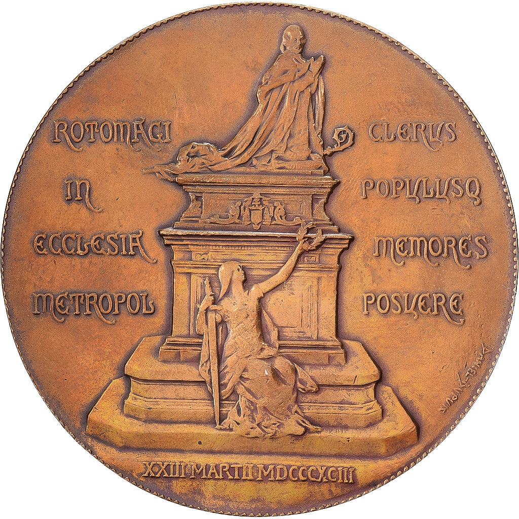 France, Medal, Le Cardinal Bonnechose, 1893, Bronze, Dupuis.D, EF(40-45)