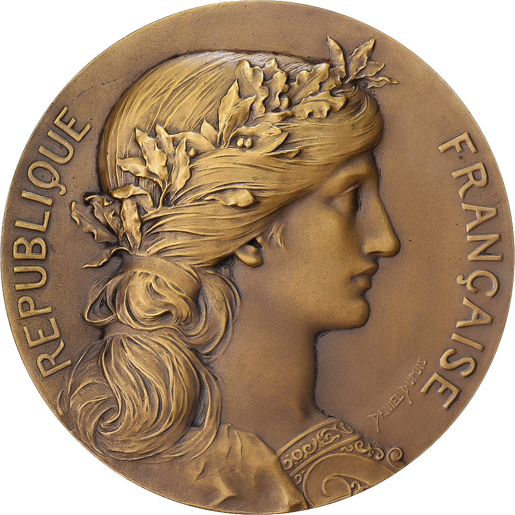 França, medalha, Marianne, René Coty, Sénateur, Bronze, Dupuis.D, MS(63)