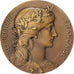 França, medalha, Marianne, René Coty, Sénateur, Bronze, Dupuis.D, MS(63)