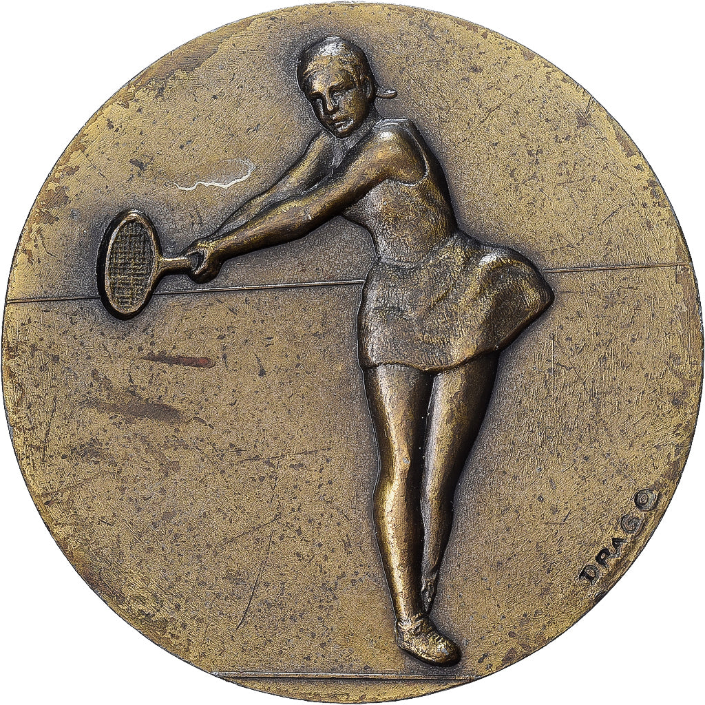 France, Médaille, Sport, Tennis, Bronze, TB+, Drago