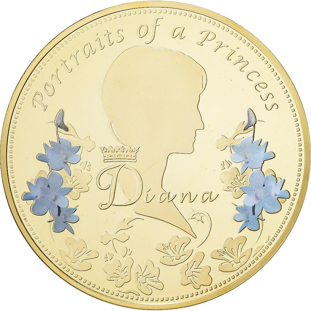 United Kingdom, Medal, Portraits de la Princesse Diana, Copper Gilt, MS(64)