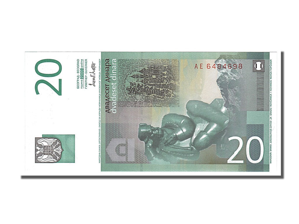 Banknote, Yugoslavia, 20 Dinara, 2000, UNC(65-70)