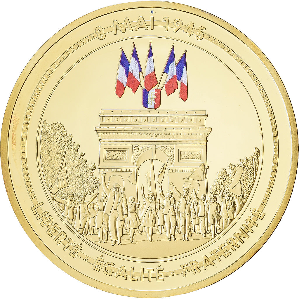 Francja, medal, 70ème Anniversaire Fin de la 2ème Guerre Mondiale, 2015, Stop