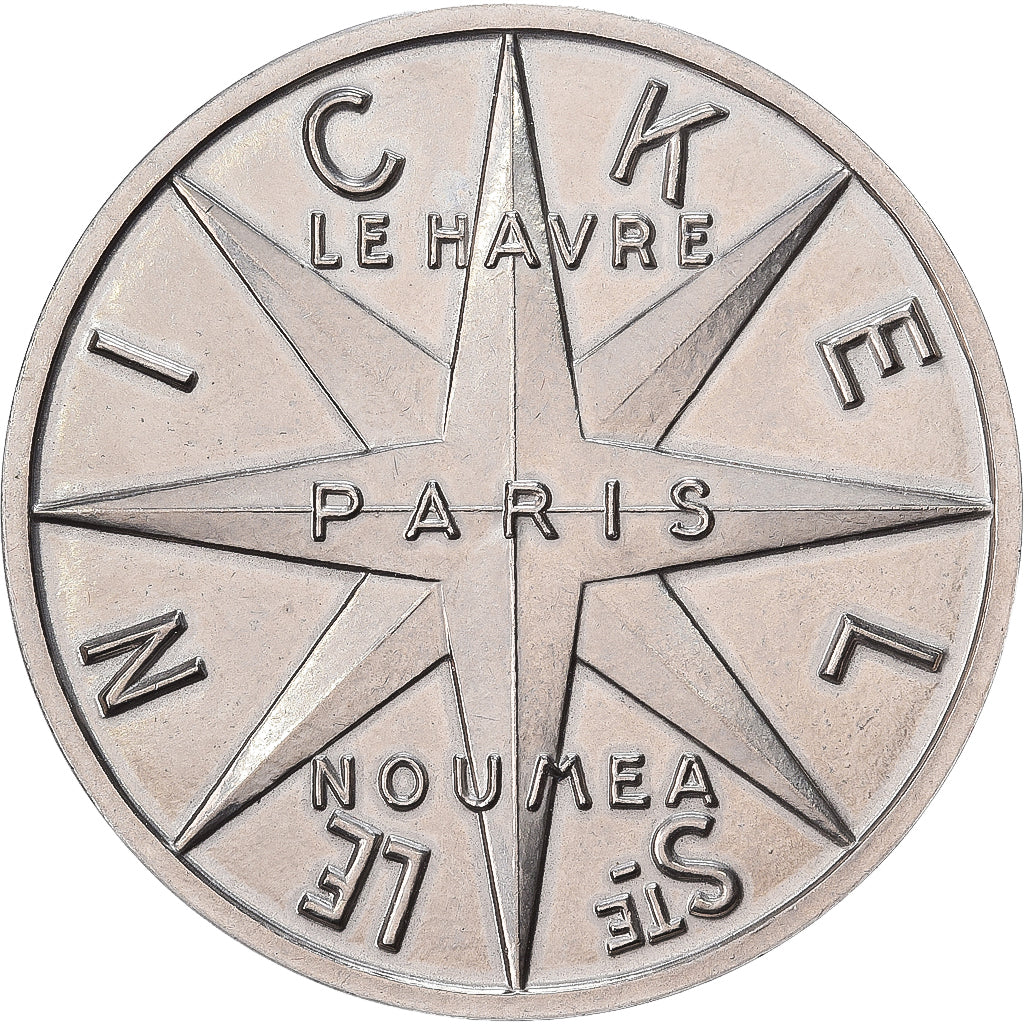Francia, medalla, Nouvelle Calédonie, Société Le Nickel, Níquel, Simon, SC