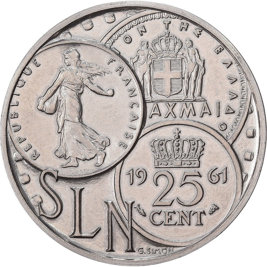Francia, medaglia, Nouvelle Calédonie, Société Le Nickel, Nichel, Simon, SPL