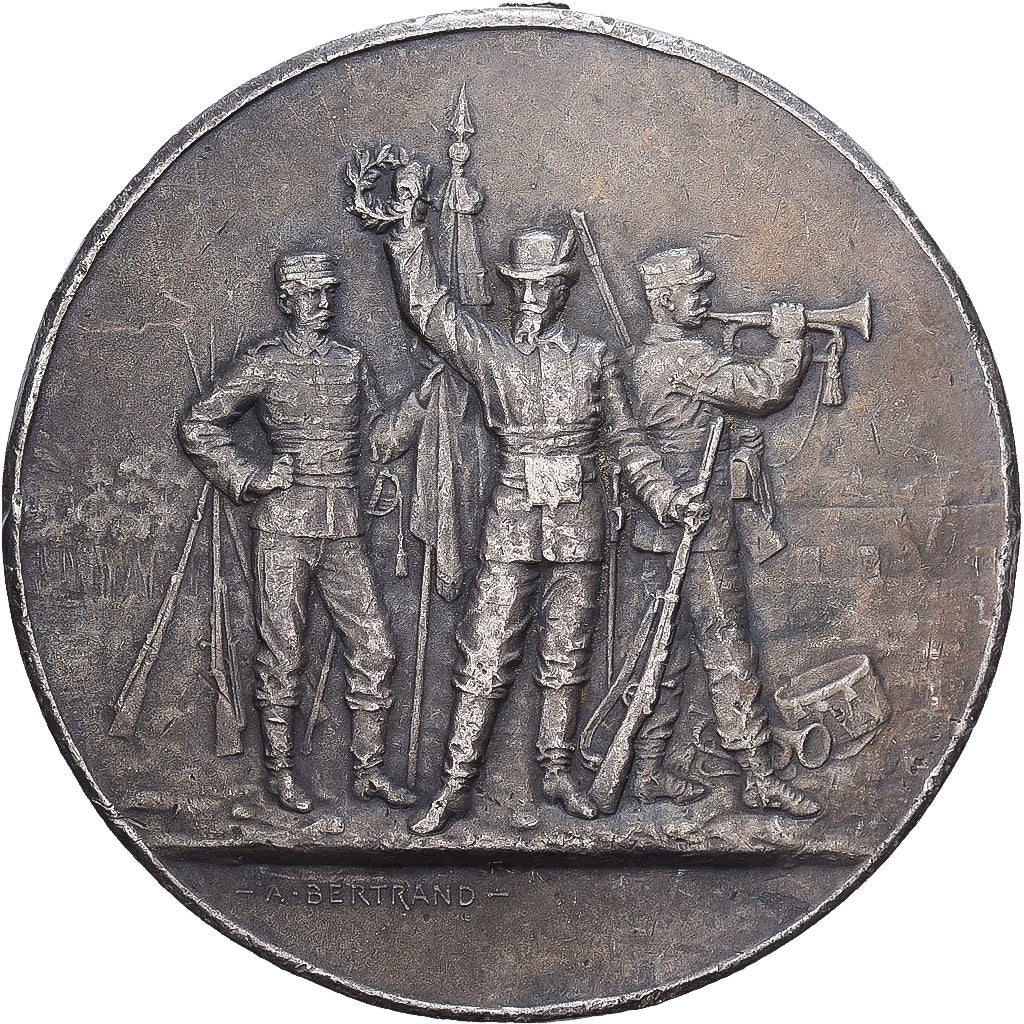 France, Medal, Ministère de la Guerre, Concours de Tir, Silver, Bertrand