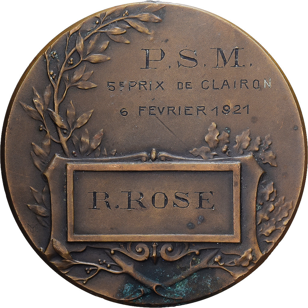 Frankreich, Medaille, 5ème Prix de Clairon, 1921, Bronze, SS