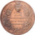 Francia, medaglia, Choléra, Seine Inférieure, 1884, Rame, Lecomte, BB