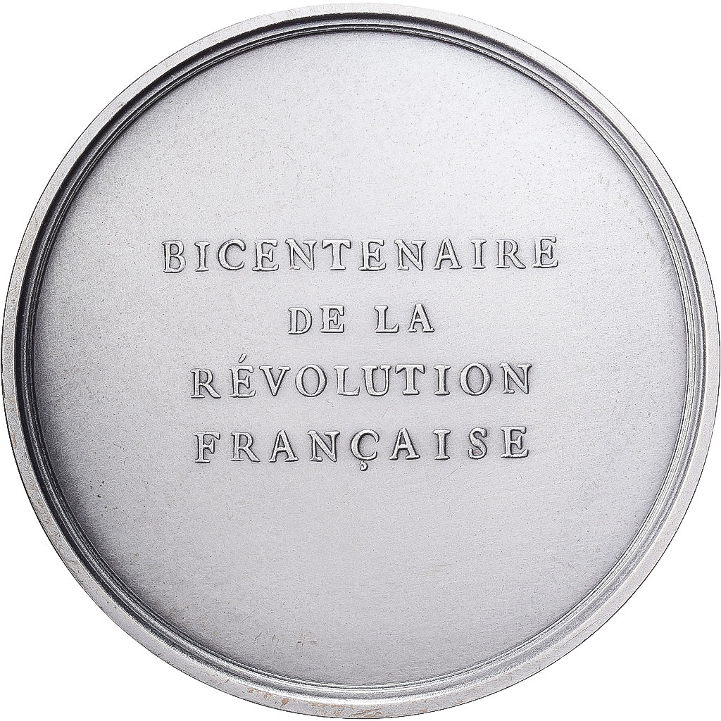 Francia, medaglia, Révolution Française, Serment du Jeu de Paume, 1989, Bronzo