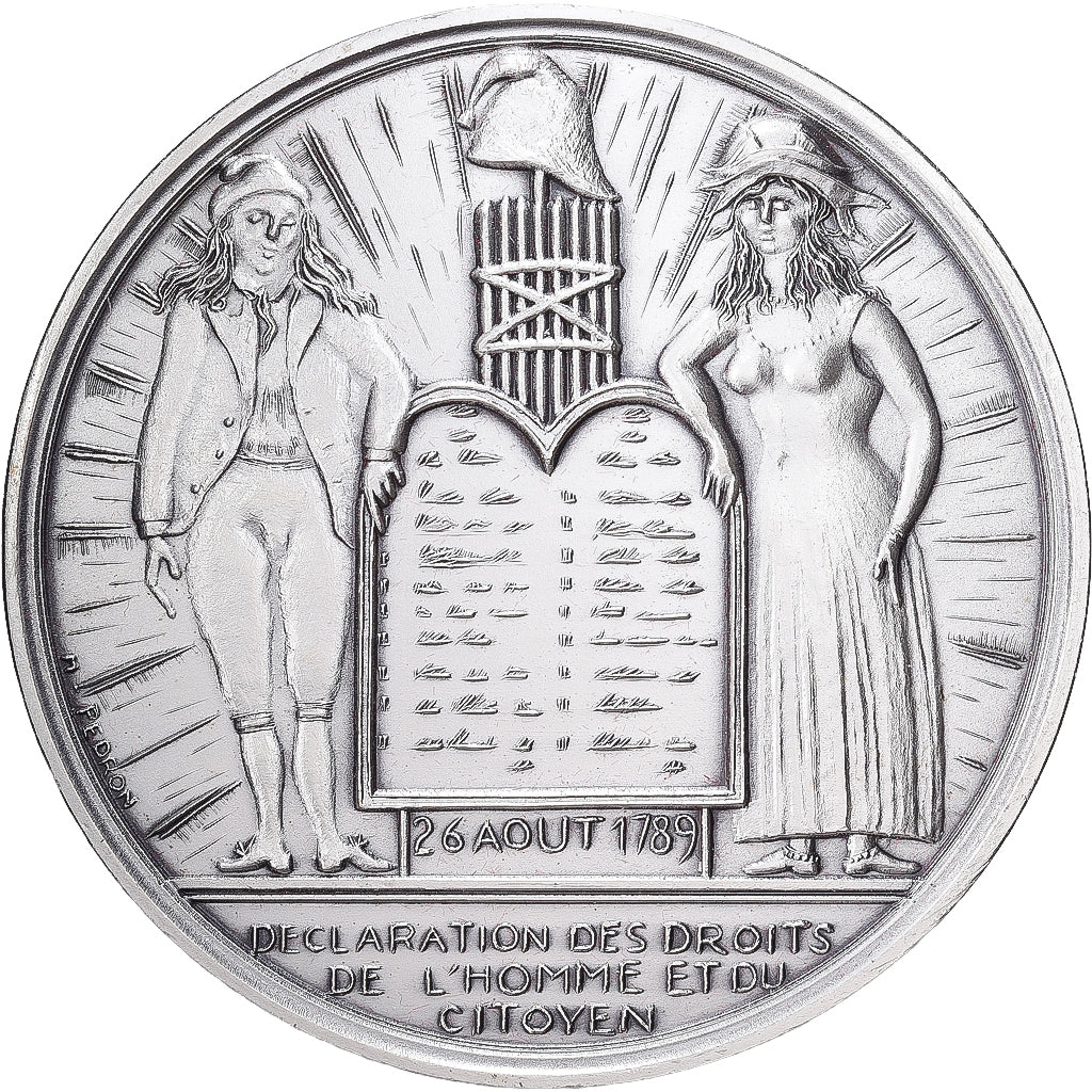 France, Médaille, Révolution Française, Déclaration des Droits de l'Homme