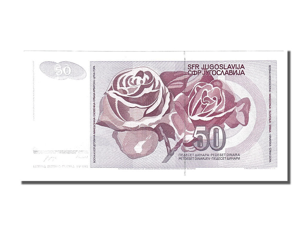 Banknote, Yugoslavia, 50 Dinara, 1990, 1990-06-01, UNC(65-70)