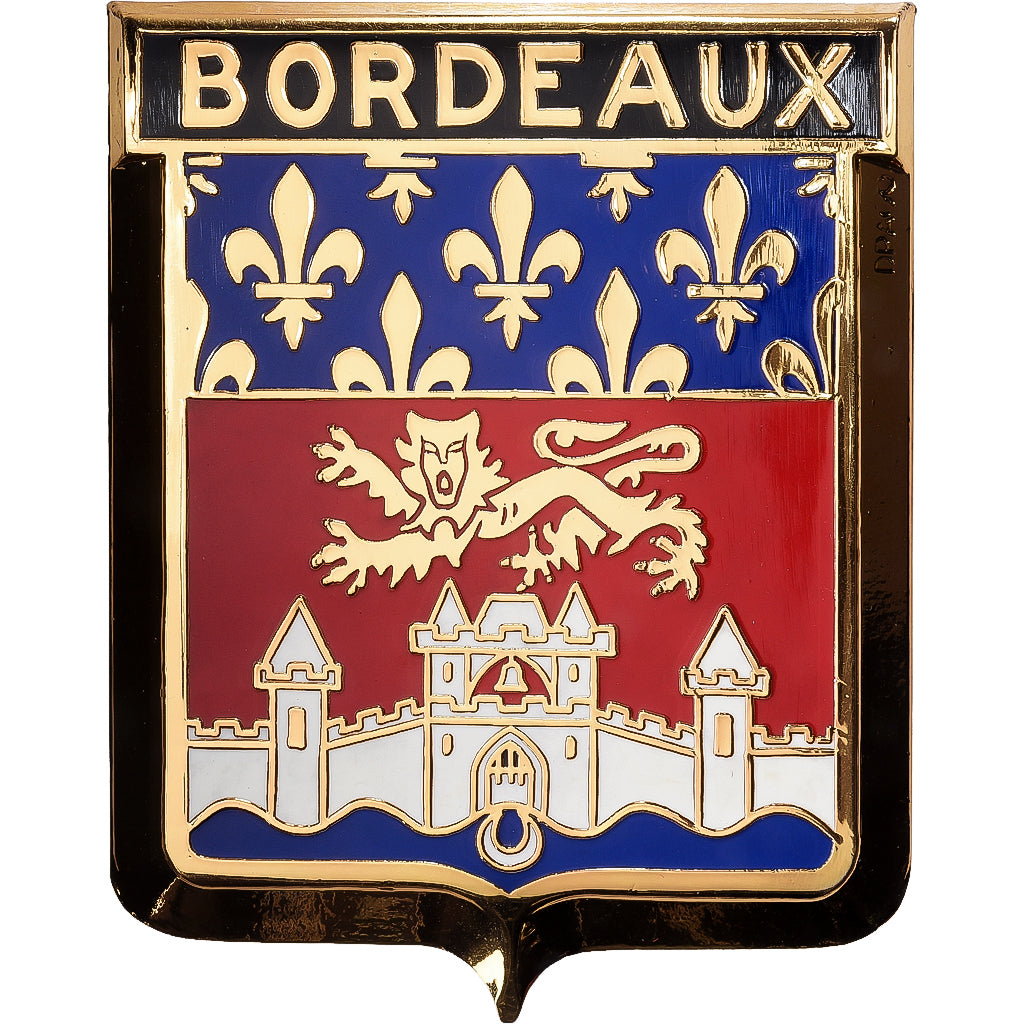 França, Broche, Ville de Bordeaux, Gilt Metal, MS(65-70)
