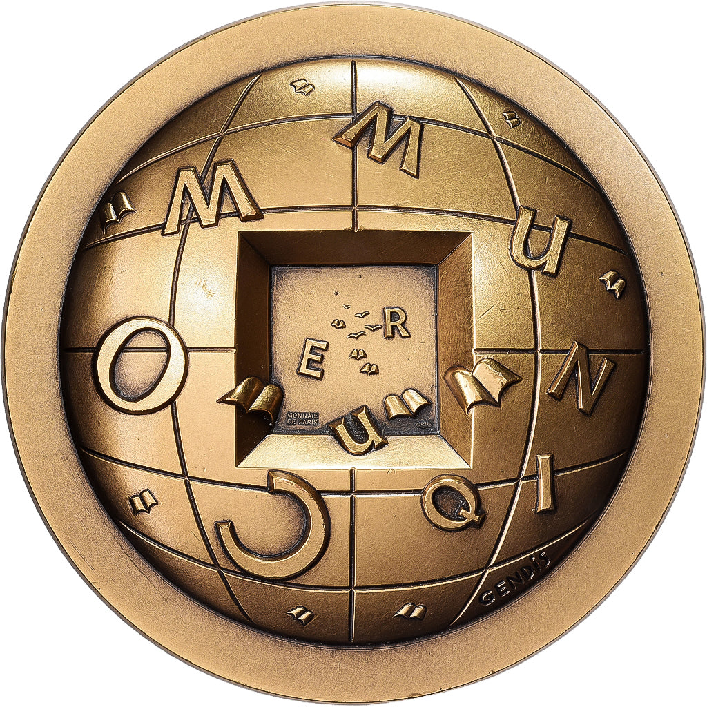Francja, medal, Calendrier, Communiquer, 1999, Brązowy, Gendis, AU(50-53)