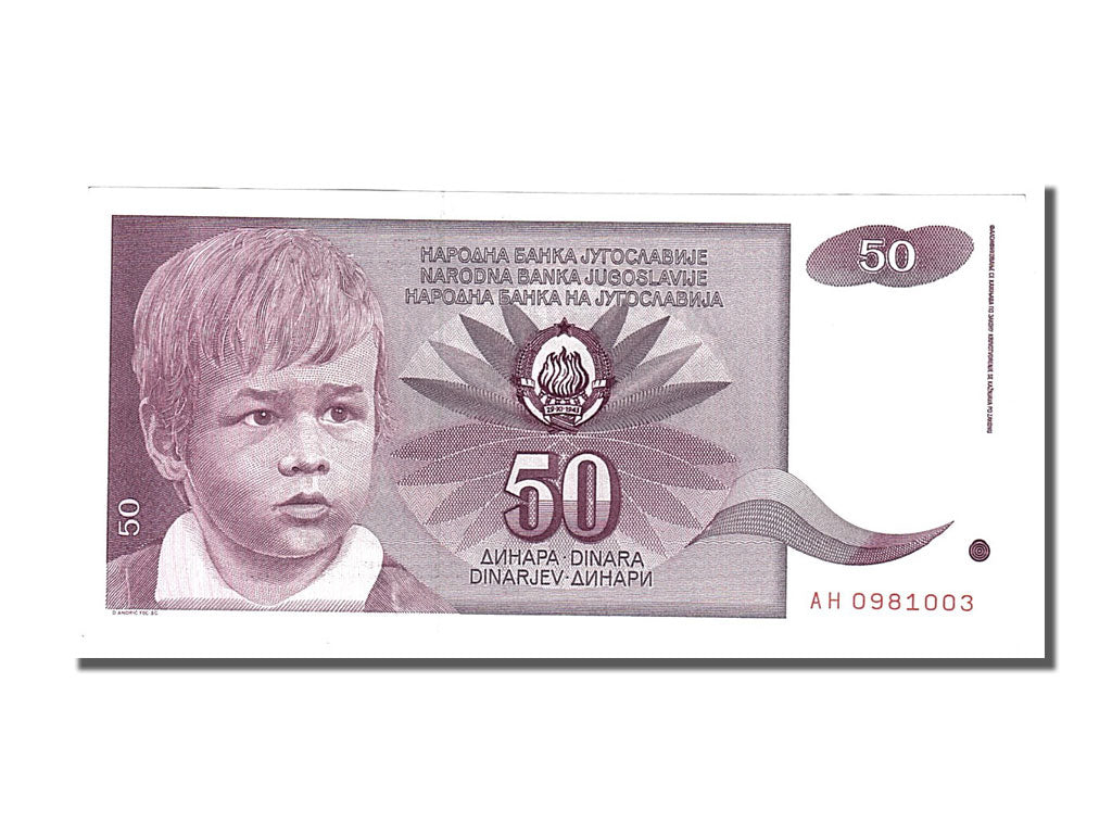 Banknote, Yugoslavia, 50 Dinara, 1990, 1990-06-01, UNC(65-70)