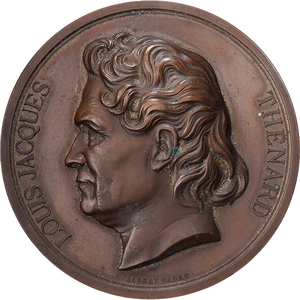 Frankreich, Medaille, A la mémoire de Louis Jacques Thénard, 1858, Kupfer