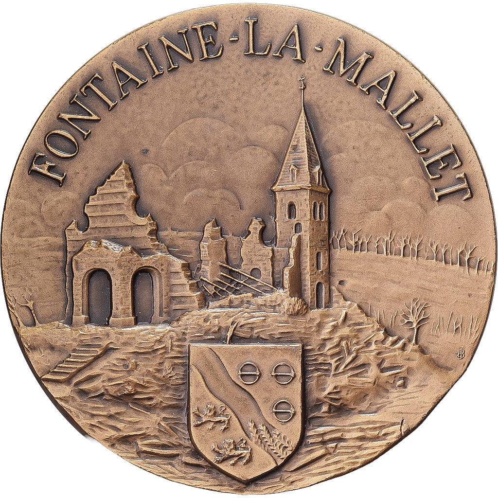 Francia, medalla, Fontaine-la-Mallet, 50ème Anniversaire de la Libération