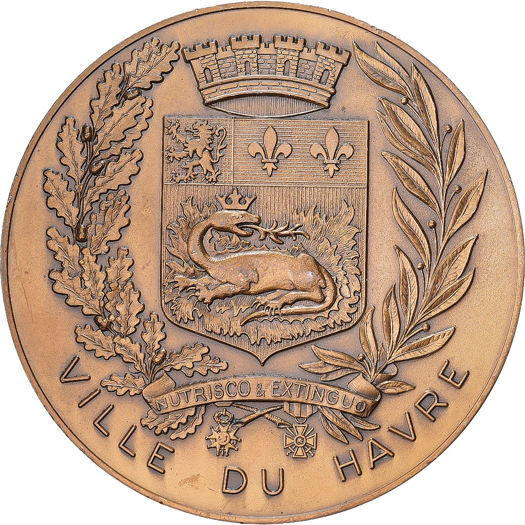 France, Medal, 50ème Anniversaire de la Libération du Havre, 1994, Bronze