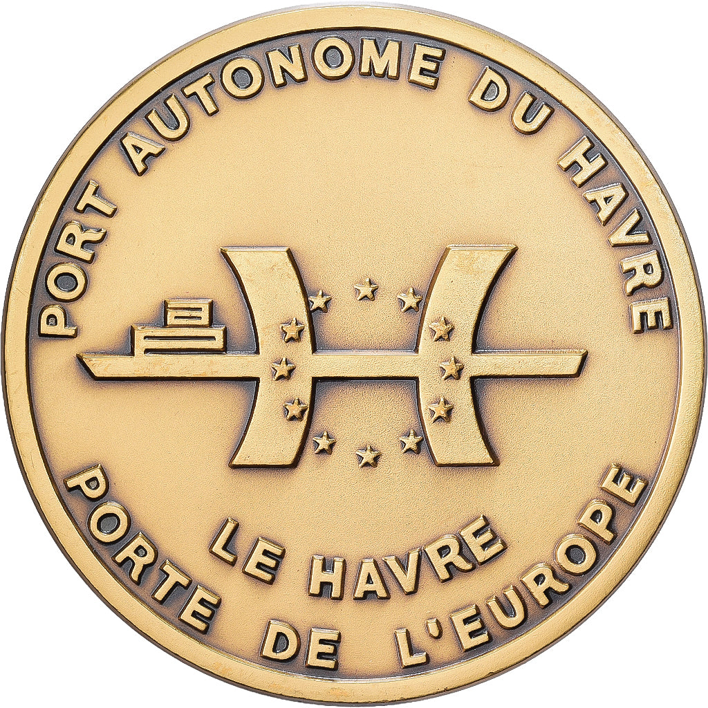 Francia, medalla, Port Autonome du Havre, Porte de l'Europe, 1993, Bronce