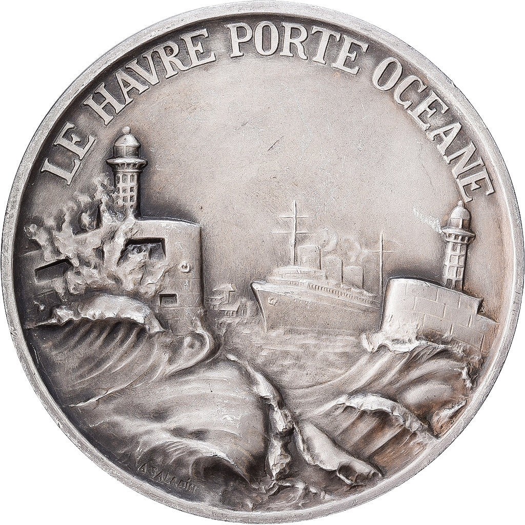 França, medalha, Le Havre, Porte Océane, Bronze Prateado, Saladin, AU(55-58)