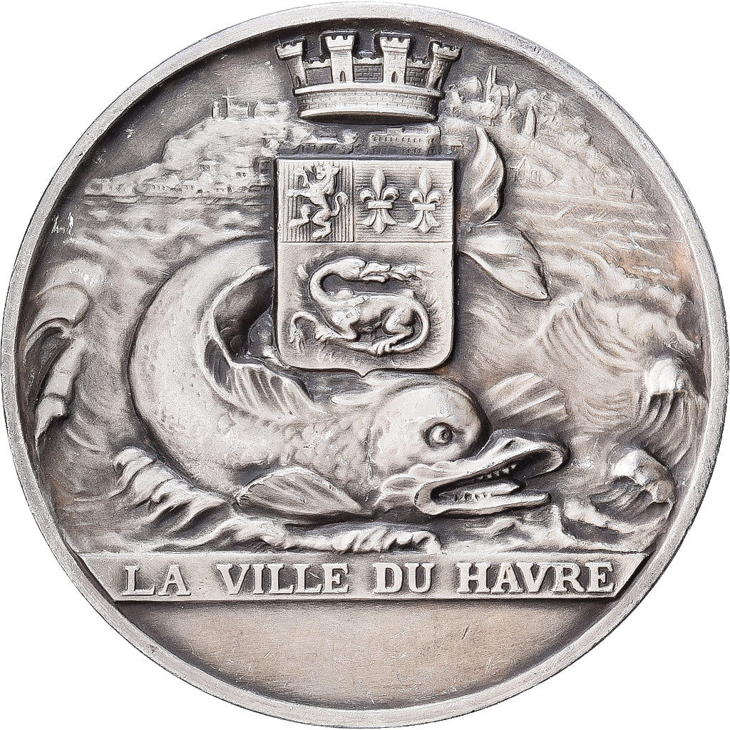 França, medalha, Le Havre, Porte Océane, Bronze Prateado, Saladin, AU(55-58)