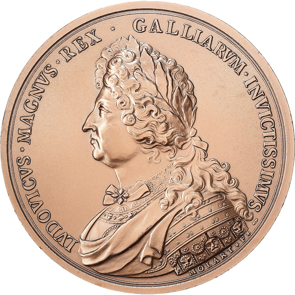 França, medalha, Louis XIV, Château de Versailles, Bronze, Molart, Nova