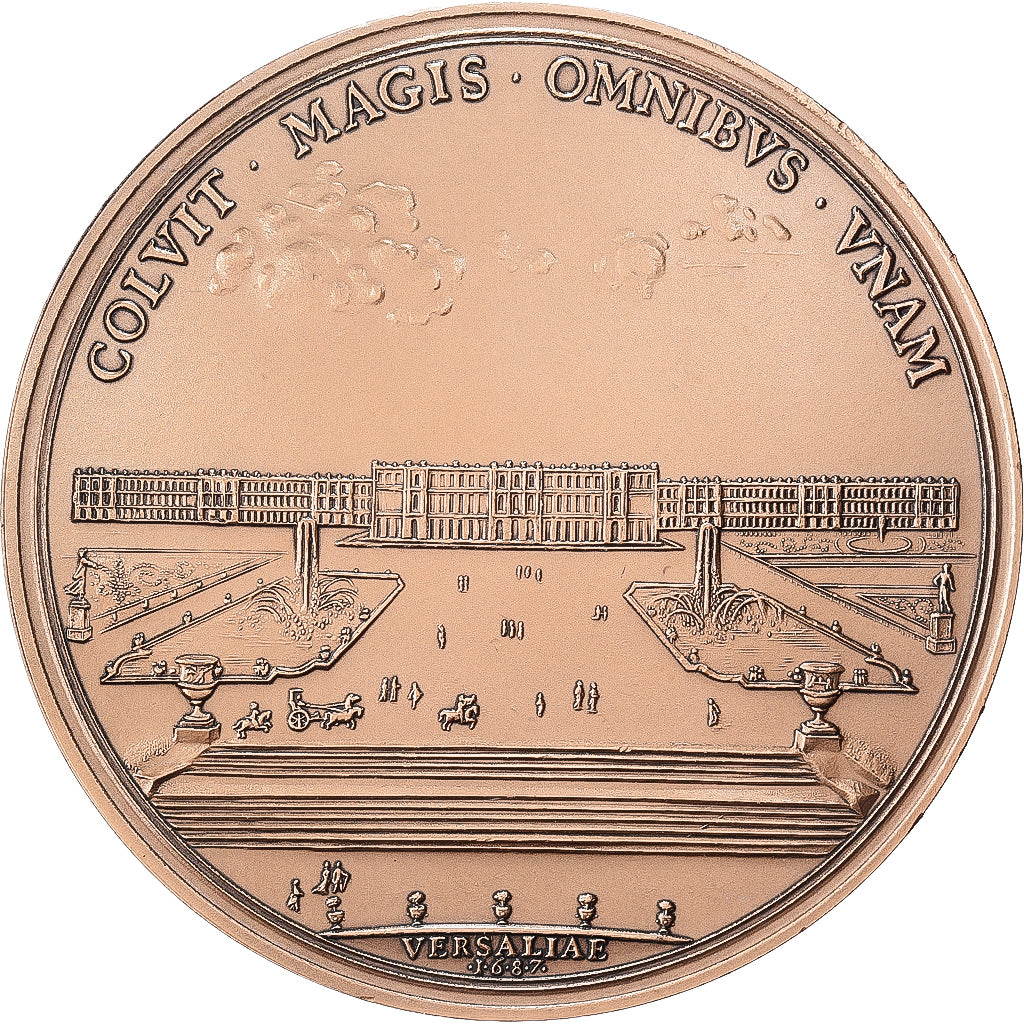França, medalha, Louis XIV, Château de Versailles, Bronze, Molart, Nova