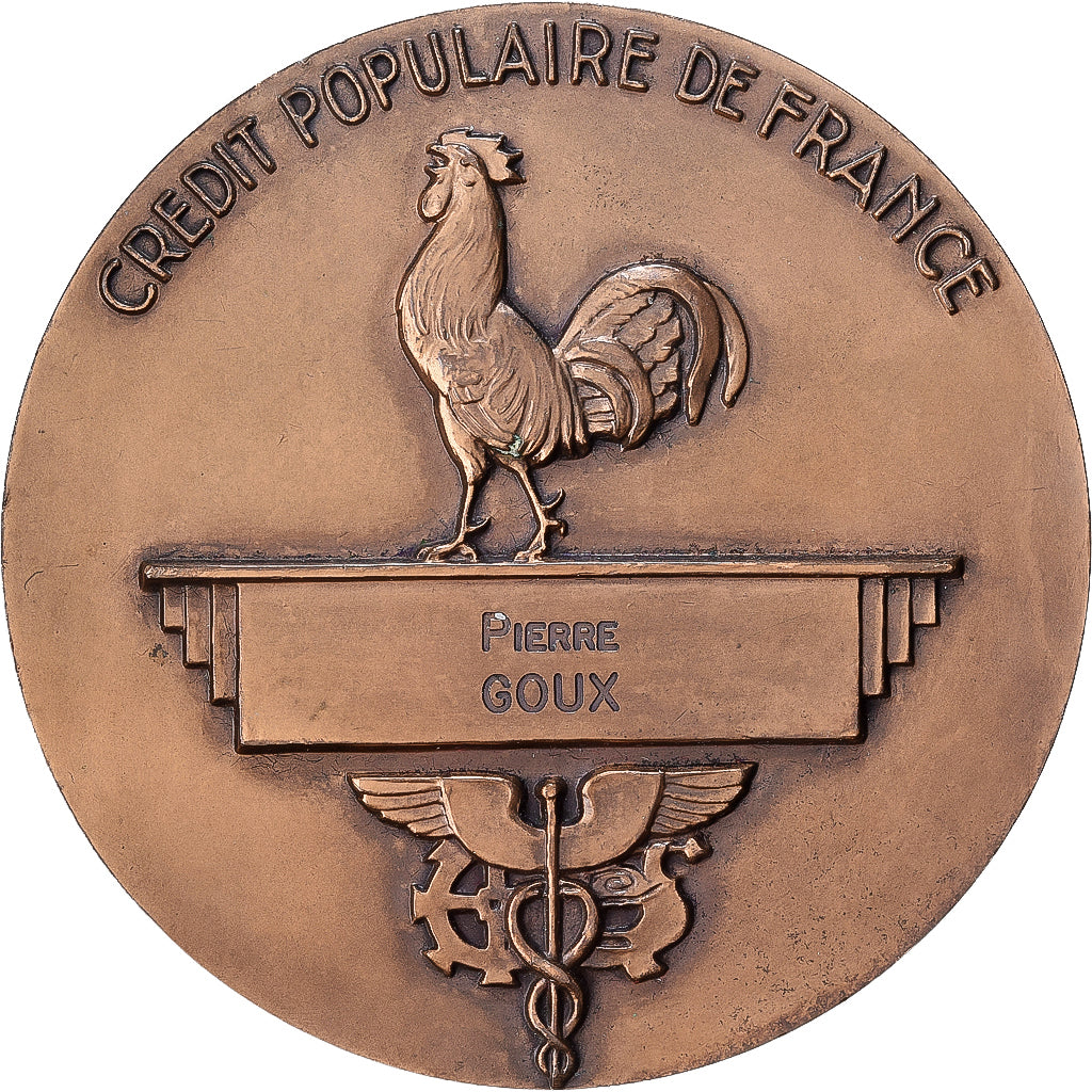 Francia, medaglia, Chambre Syndicale des Banques Populaires de France, Bronzo