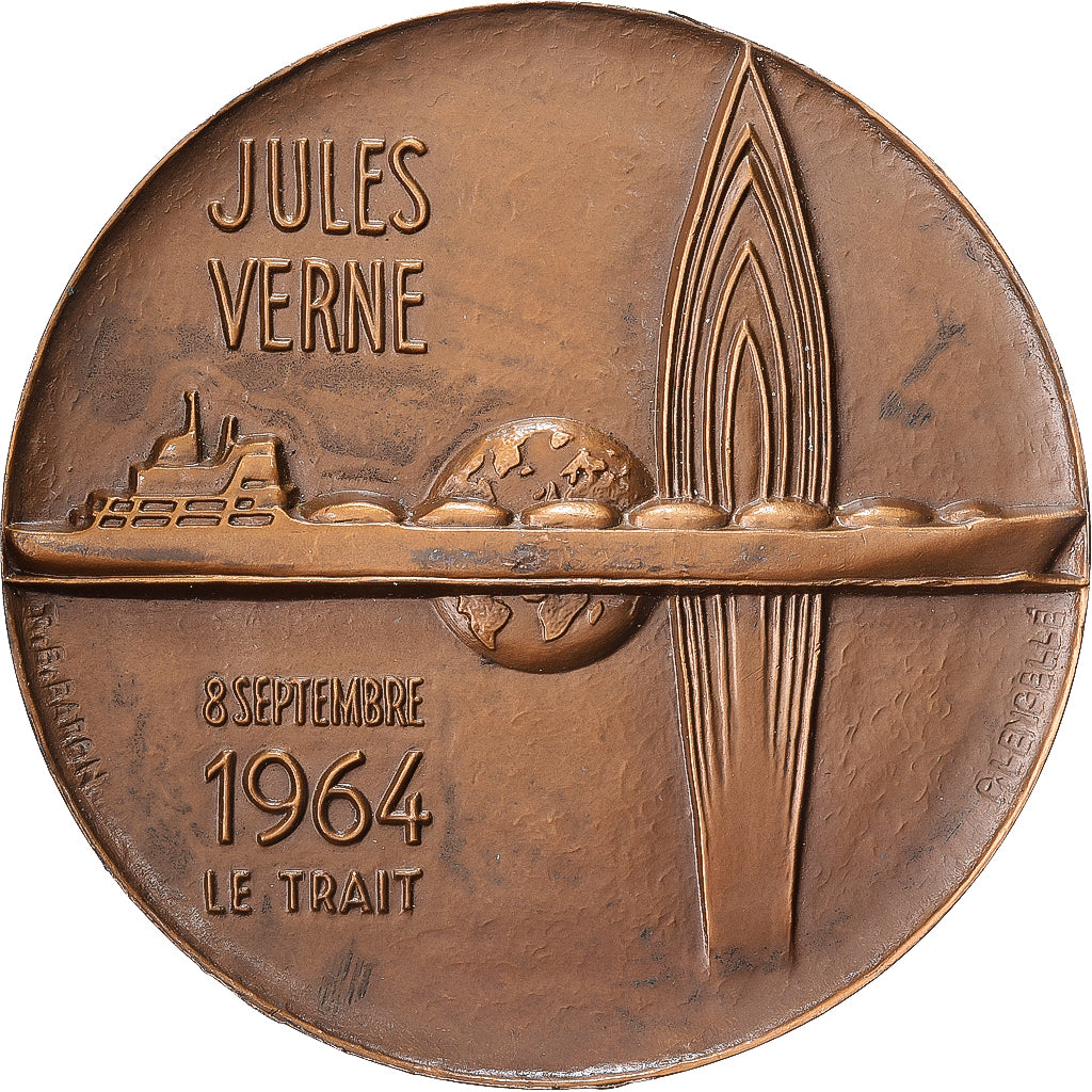 França, medalha, Le Jules Verne, Premier Navire Méthanier Français, 1964