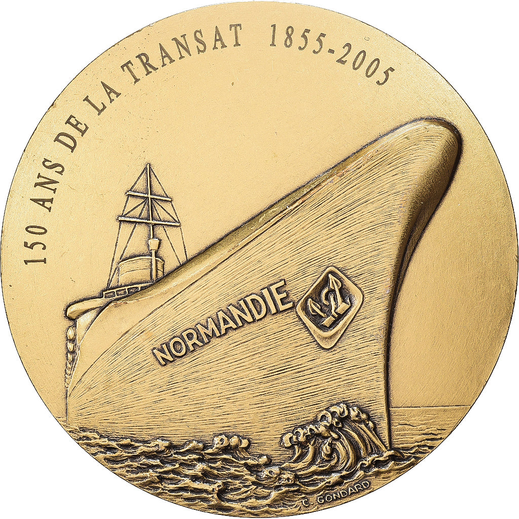 Francja, medal, Havre, 150 Ans de la Transat Normandie, 2005, Brązowy, C.