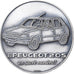Frankrijk, Medaille, Peugeot 205, Le Havre, 1983, Silvered bronze, Gloria, PR