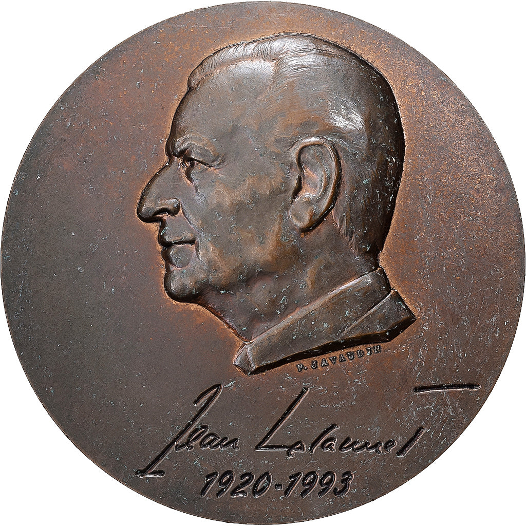 Francia, medalla, Jean Lecanuet, Ville de Rouen, 1993, Bronce, Javaudin, MBC+