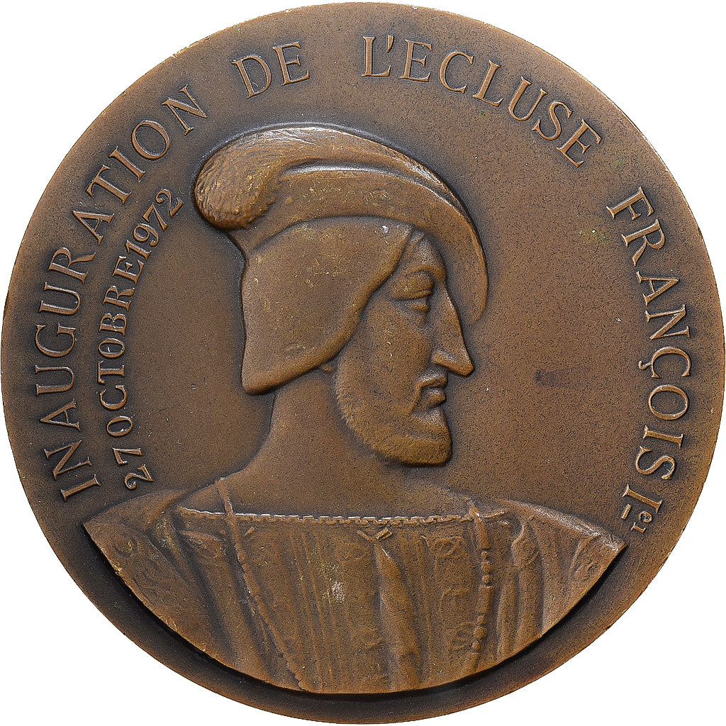 France, Médaille, Inauguration de l'Ecluse François Ier, Port du Havre