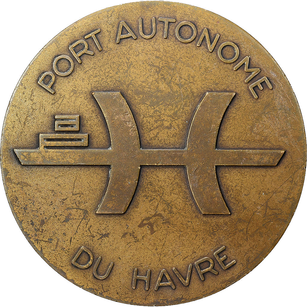 France, Médaille, Inauguration de l'Ecluse François Ier, Port du Havre