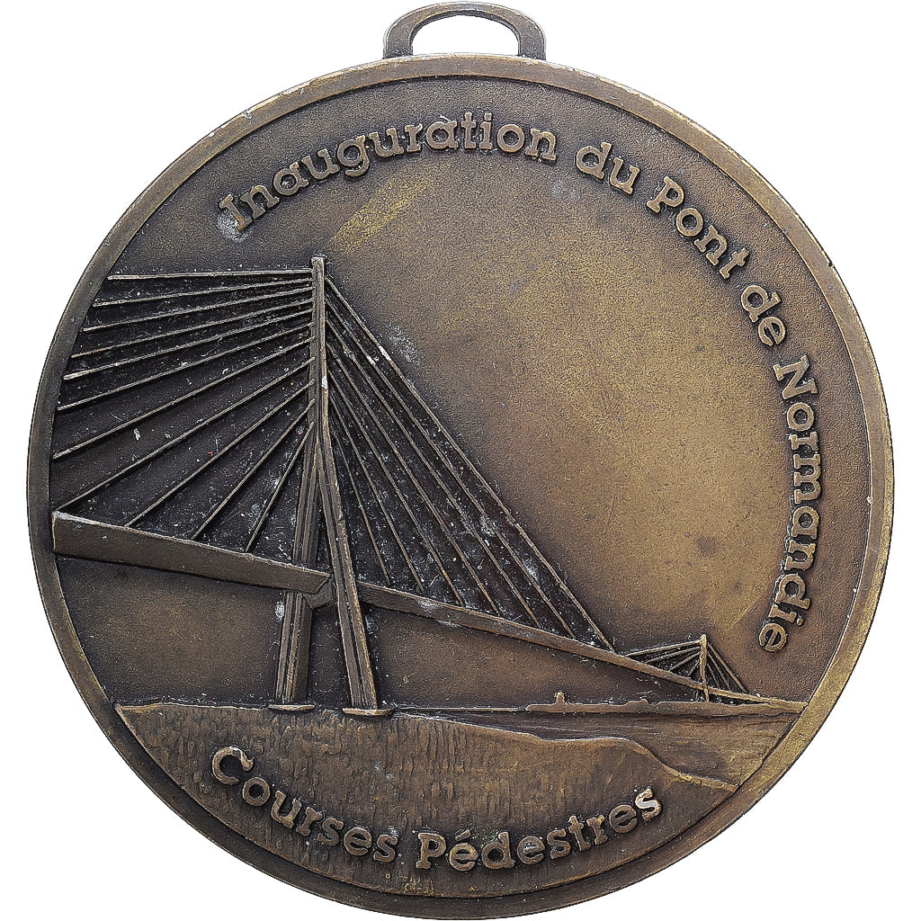 Frankreich, Medaille, Inauguration du Pont de Normandie, Courses Pédestres
