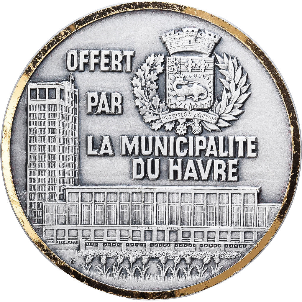 Frankreich, Medaille, Bicentenaire de la Révolution, Le Havre, 1989, UNZ