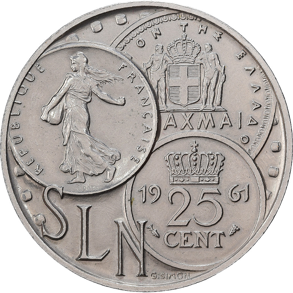 Francia, medaglia, Nouvelle Calédonie, Société Le Nickel, Nichel, Simon, SPL-