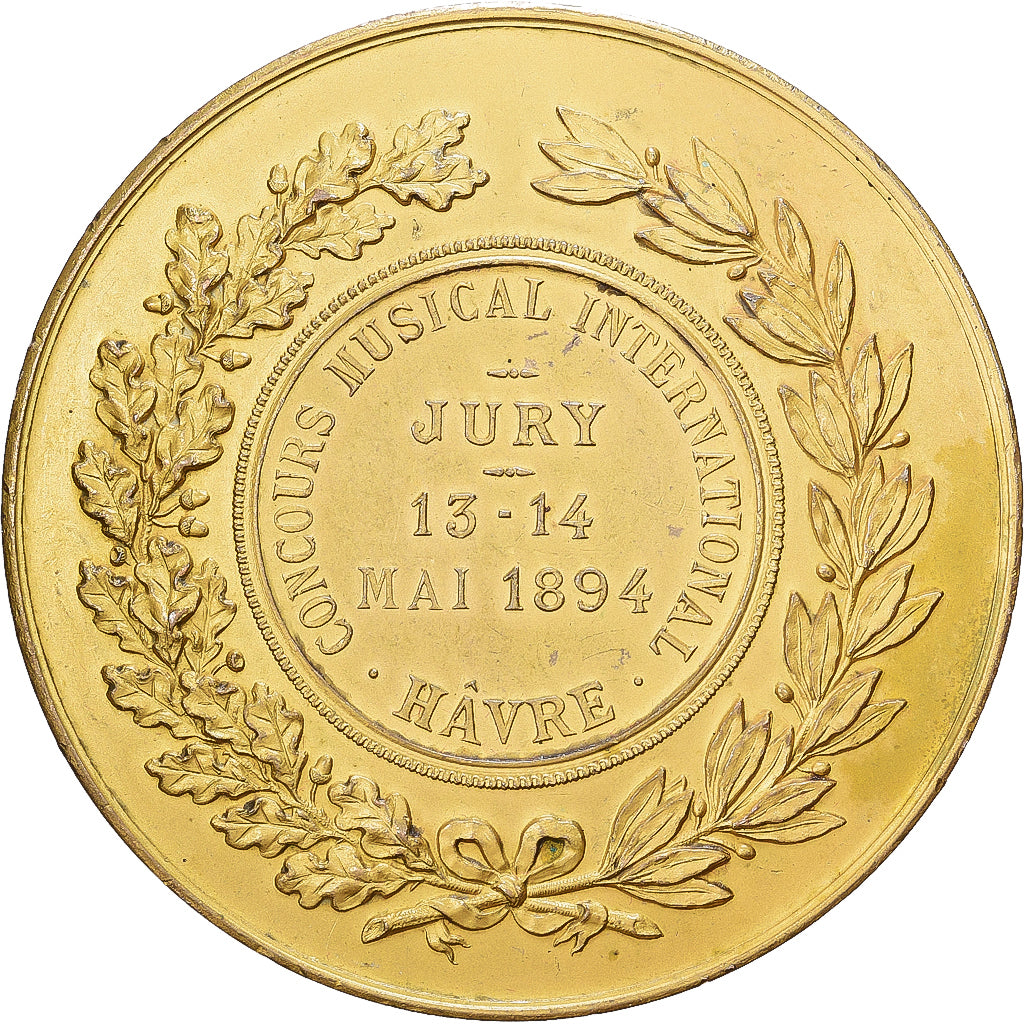 Frankrijk, Medaille, Concours International de Musique, Hâvre, 1894, Gilt