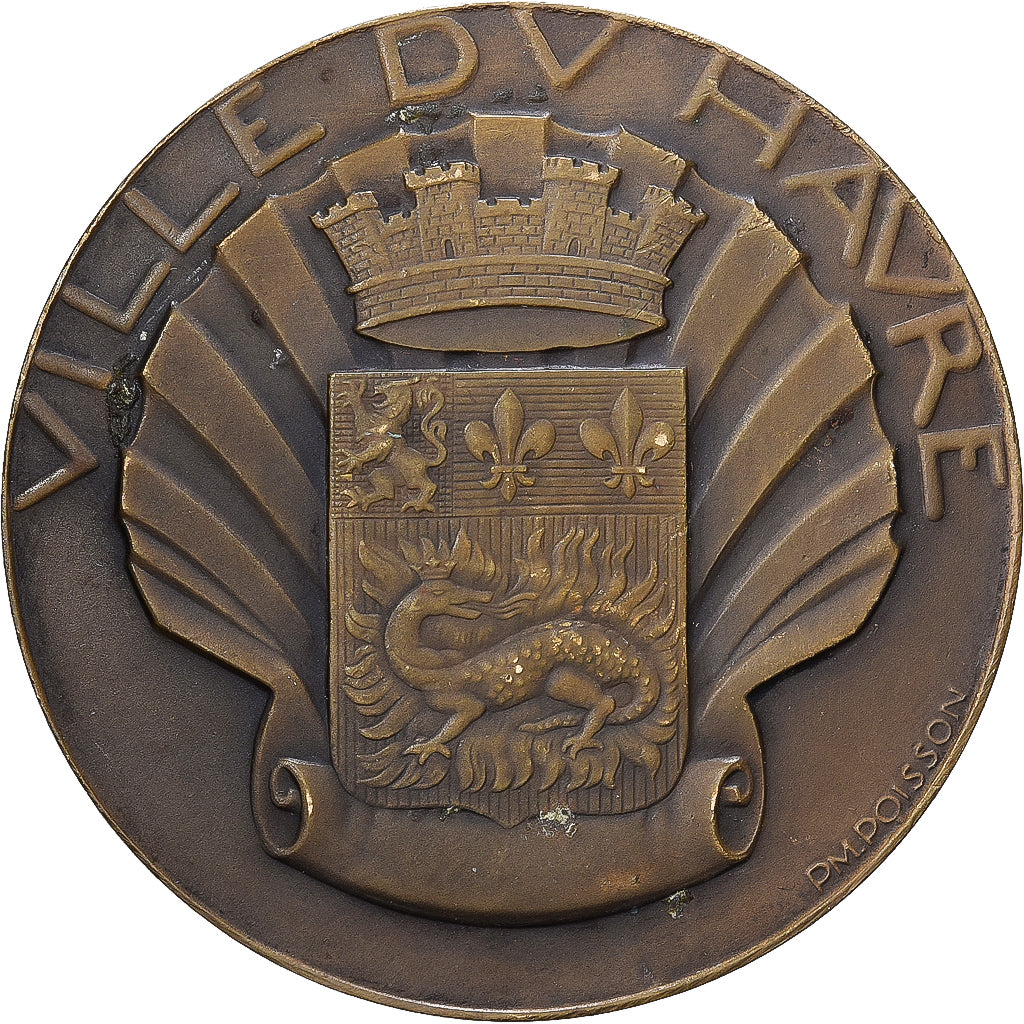Francia, medaglia, Ville du Havre, Bronzo, Poisson, BB+