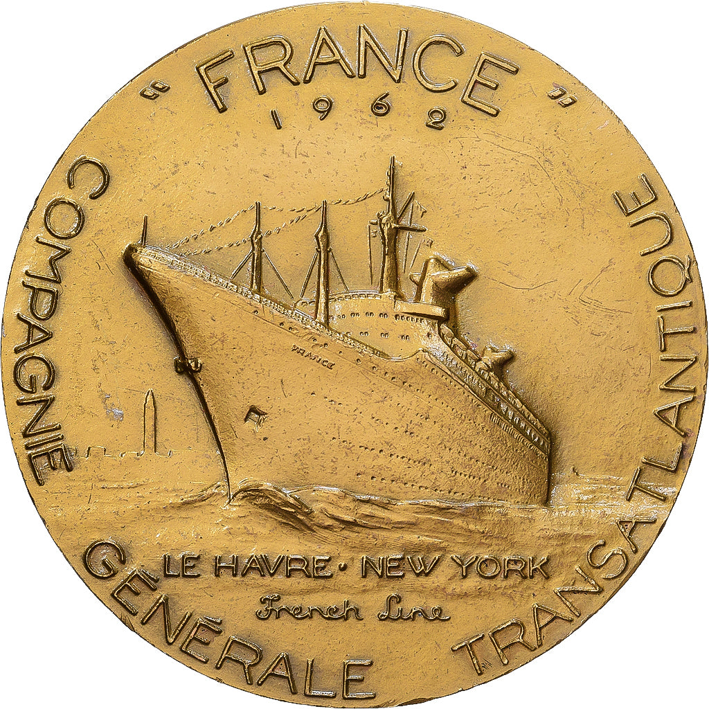 Frankrijk, Medaille, Compagnie Transatlantique, Croisières d'Adieu du France