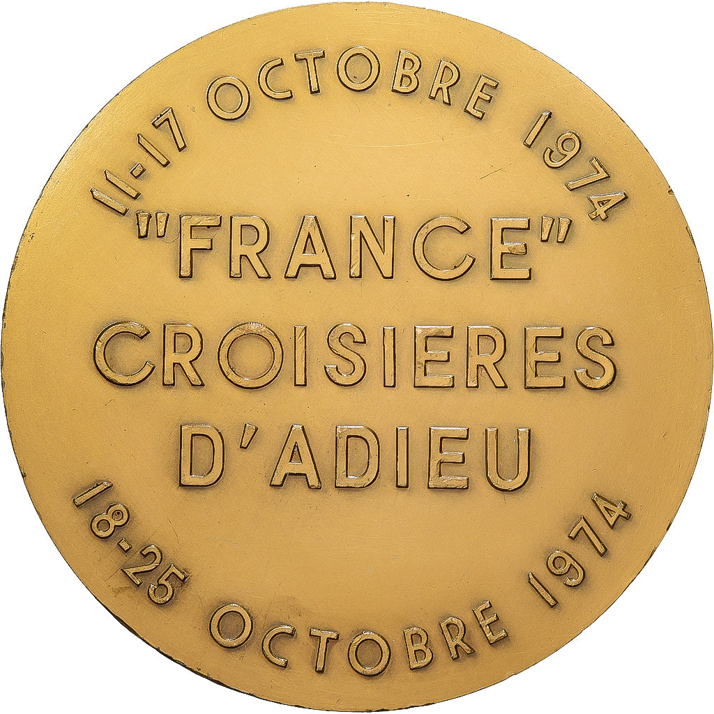 Frankrijk, Medaille, Compagnie Transatlantique, Croisières d'Adieu du France
