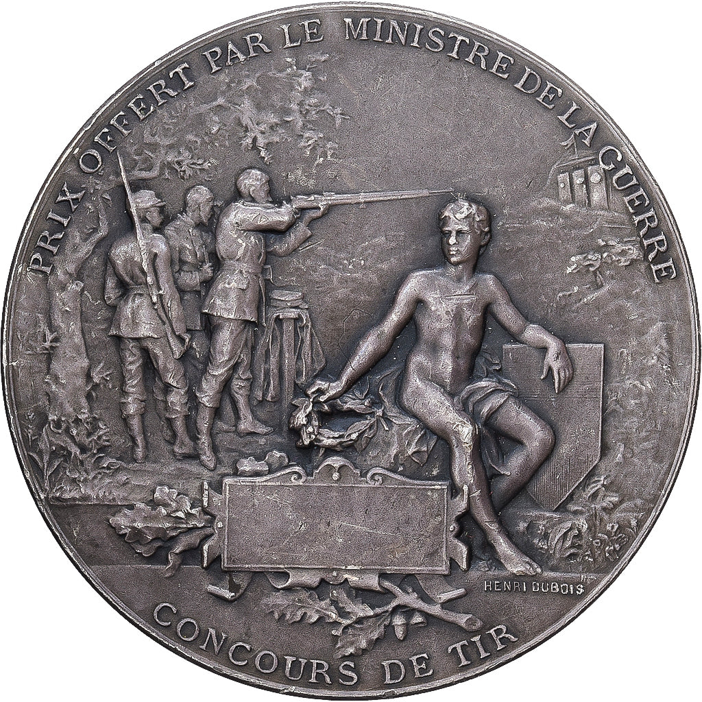Francia, medaglia, Ministère de la Guerre, Concours de Tir, Argento, Dubois.H