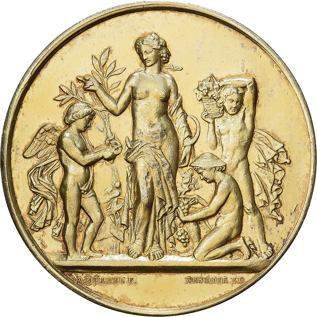 Francia, medaglia, Société d'Agriculture du Havre, Vermeil, Bescher/Borrel