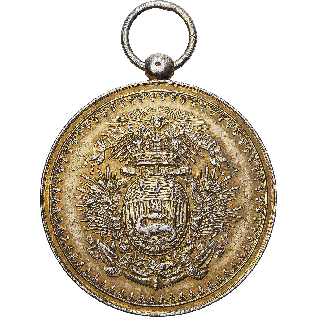 Francja, medal, Concours de Gymnastique, Le Havre, 1895, Srebro, AU(50-53)